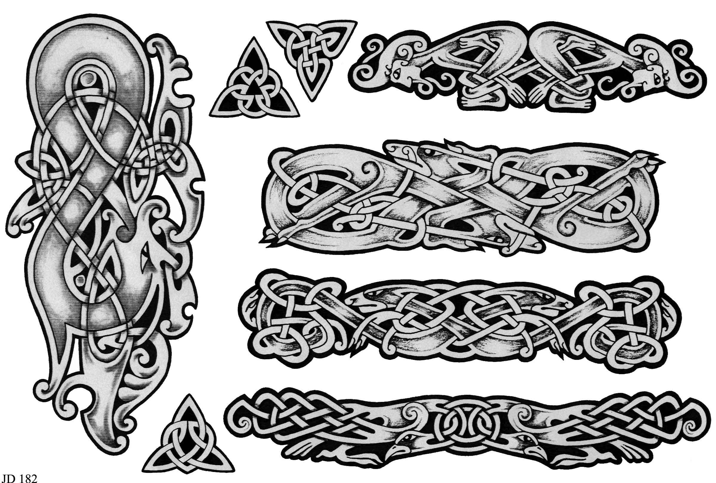 Celtic Tattoo Designs Sheet 182